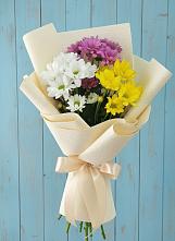 Букет цветов из:  Хризантемы в Приморье