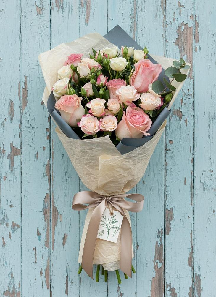 Букет цветов из: Розы в Приморье