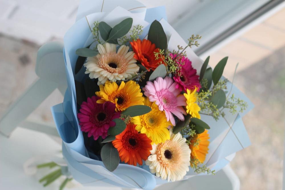 Букет цветов из: Герберы в Приморье