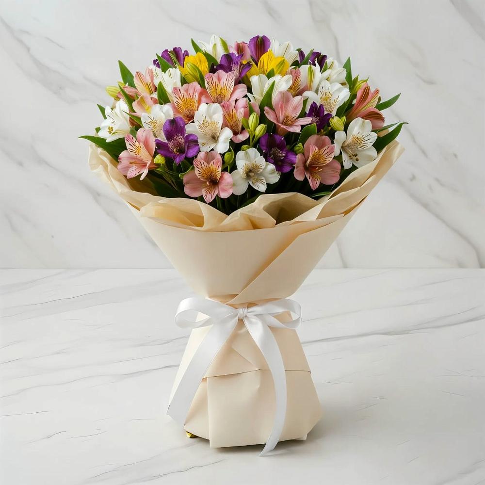 Букет цветов из: Альстромерии в Приморье