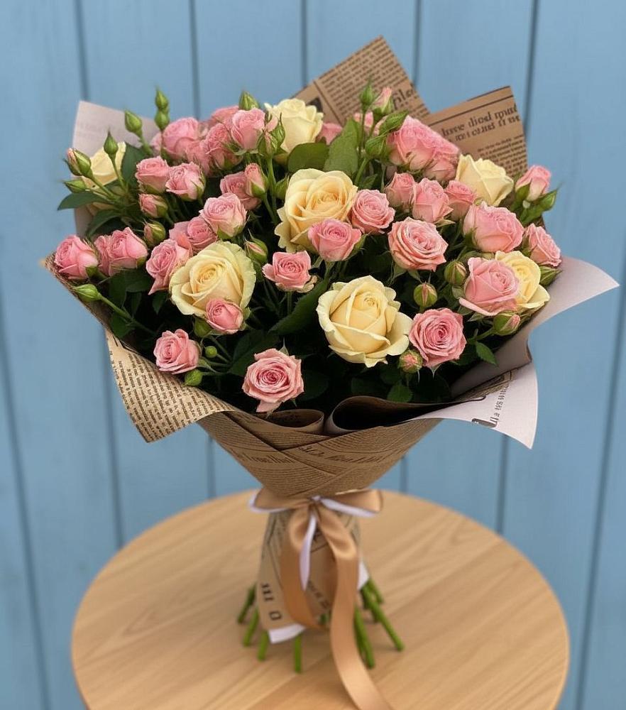 Букет цветов из: Розы в Приморье