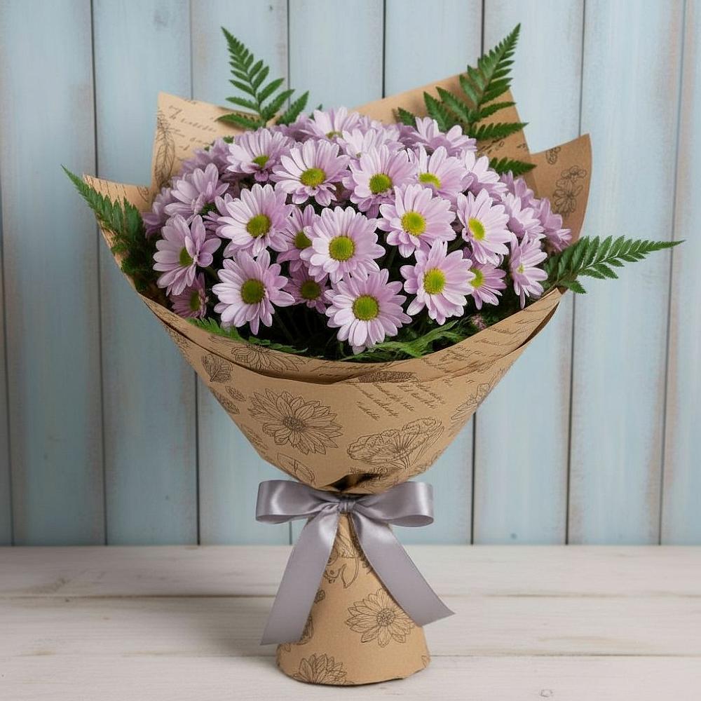 Букет цветов из: Хризантемы в Приморье