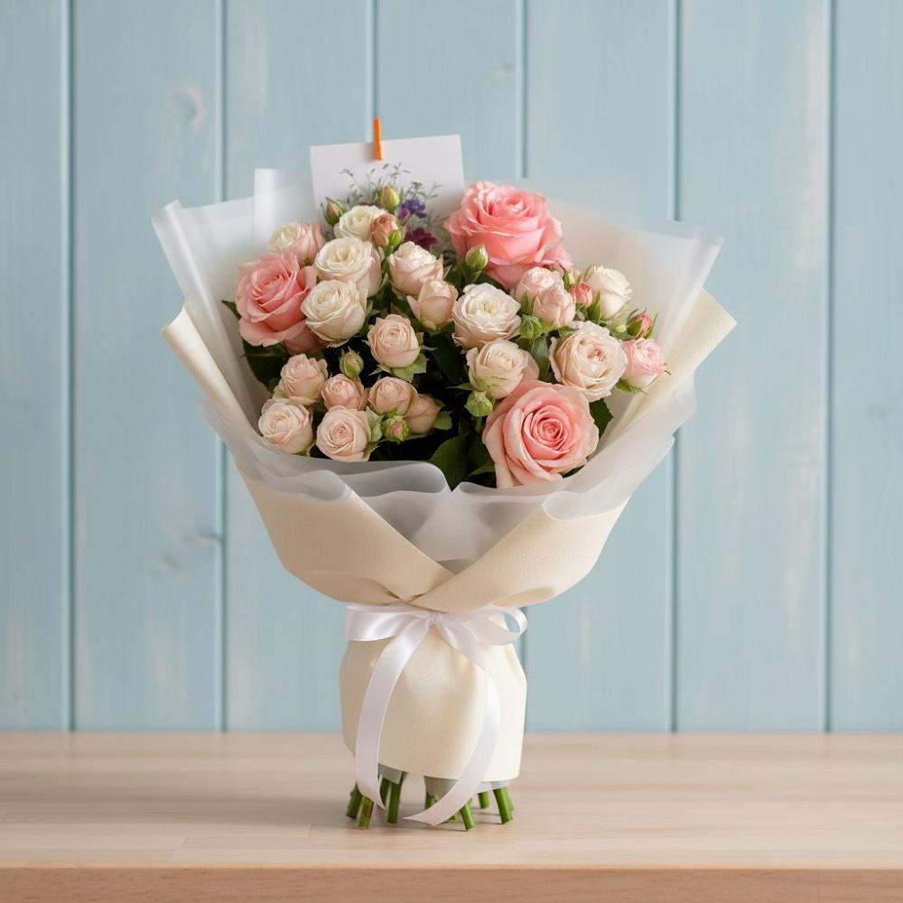 Букет цветов из: Розы в Приморье