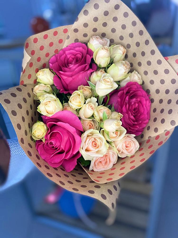 Букет цветов из: Розы в Приморье