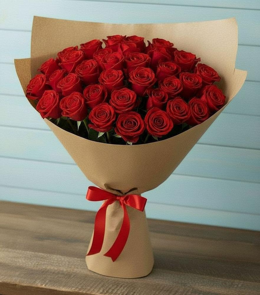 Букет Красные розы Милано в Приморье