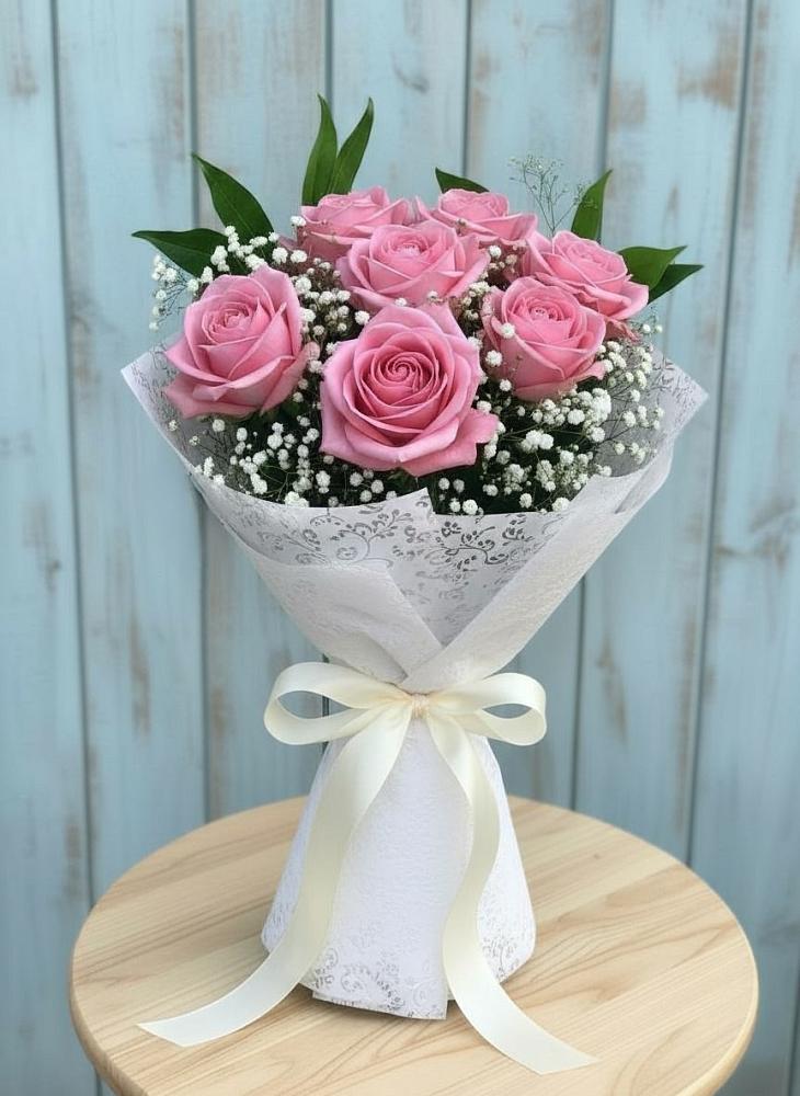 Букет цветов из: Розы в Приморье