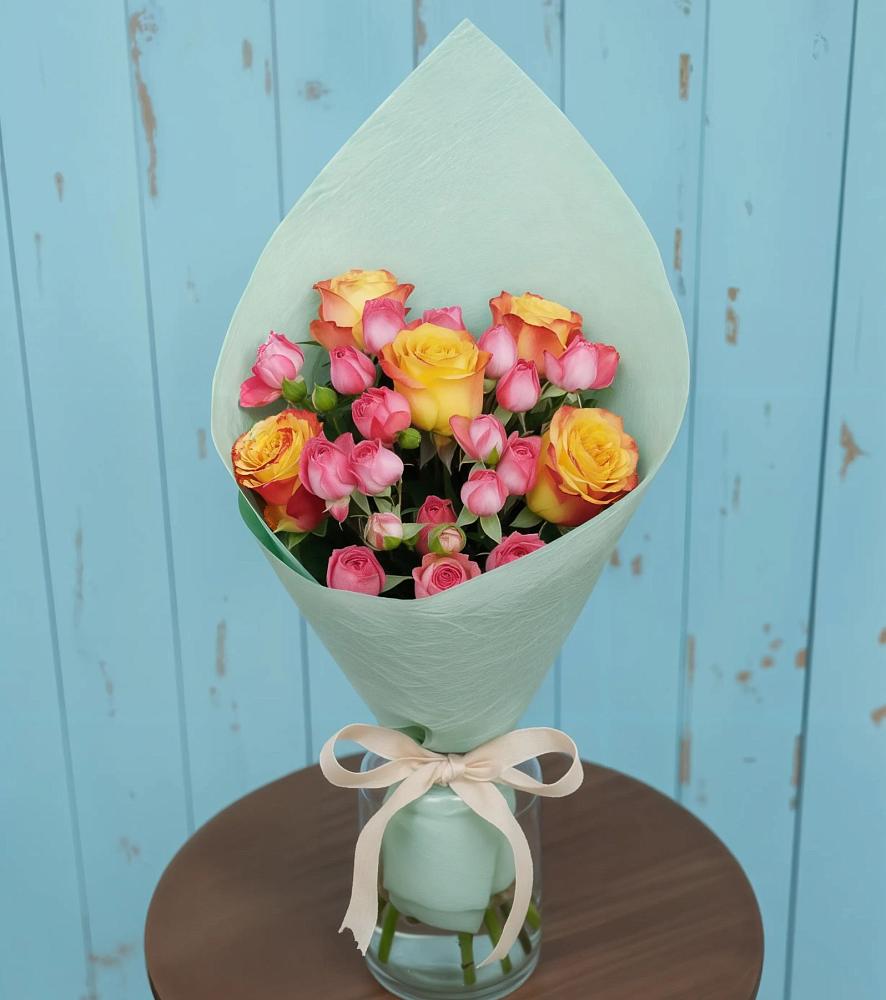 Букет цветов из: Розы в Приморье