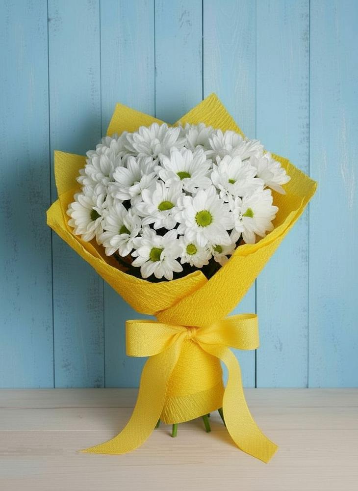 Букет цветов из: Хризантемы в Приморье