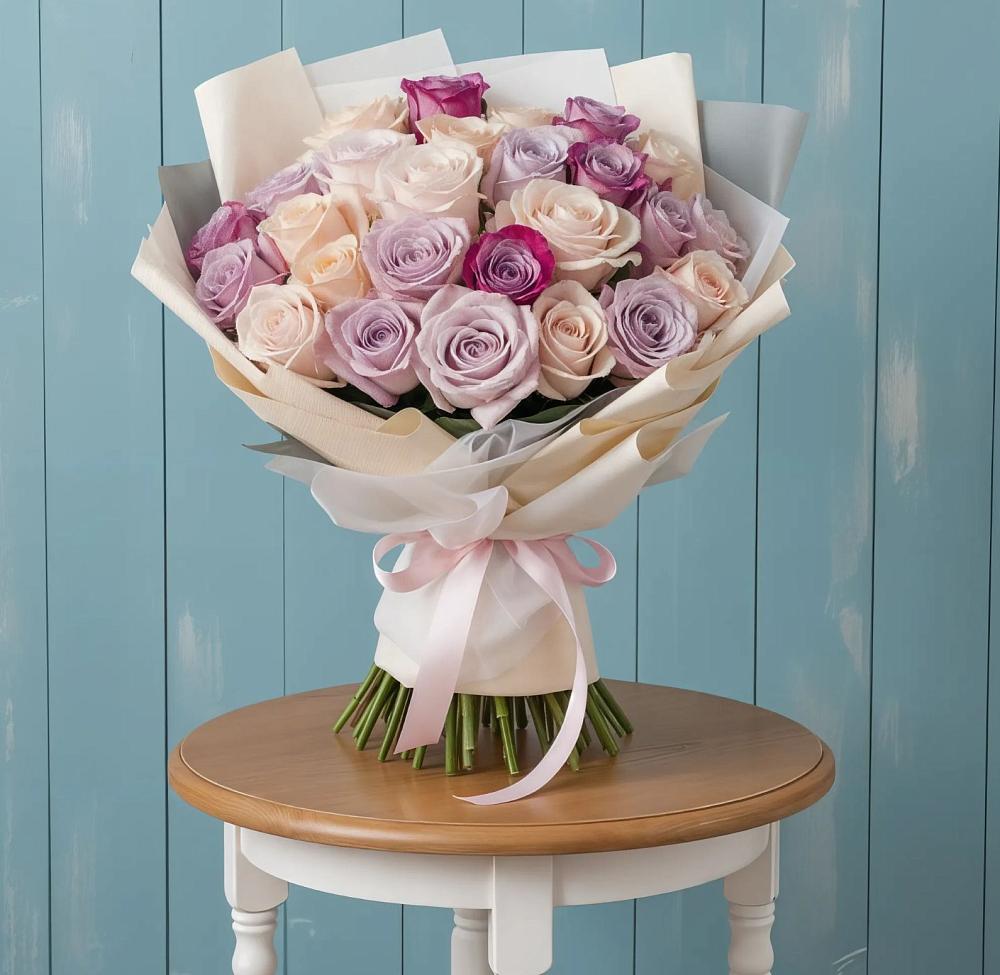 Букет цветов из: Розы в Приморье