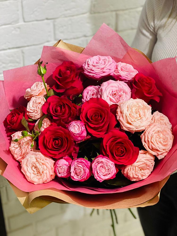 Букет цветов из: Розы в Приморье