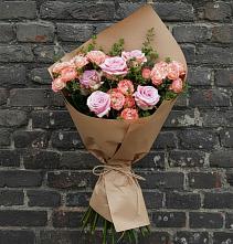 Букет цветов из:  Розы в Приморье
