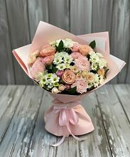 Букет цветов из:  Гвоздики, Розы и Хризантемы в Приморье