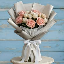 Букет цветов из:  Розы #REPLACE_PRED# Приморье