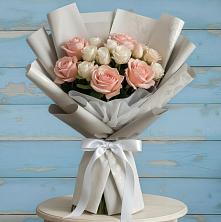 Букет цветов из:  Розы в Приморье