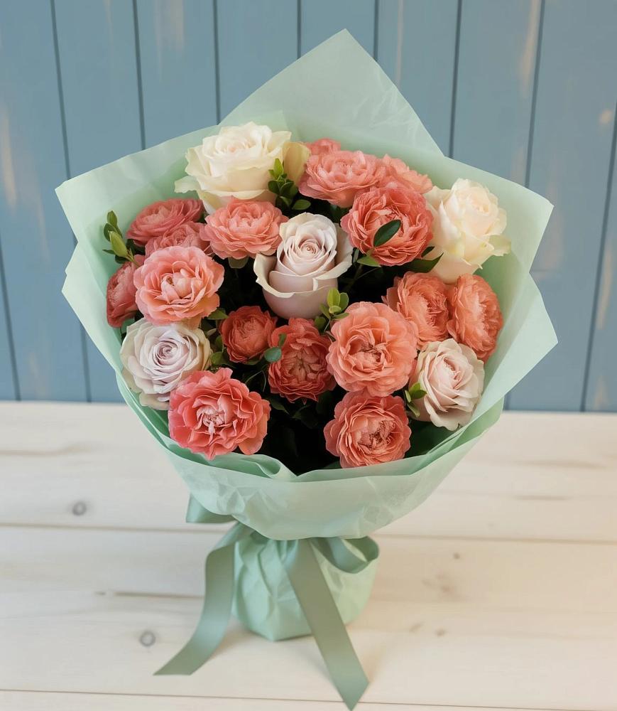 Букет цветов из: Розы в Приморье