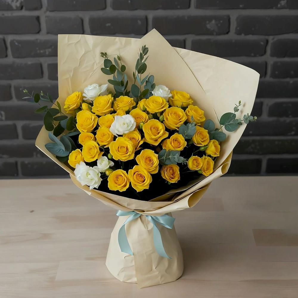 Букет цветов из: Розы в Приморье