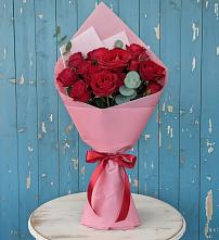 Букет цветов из:  Розы в Приморье