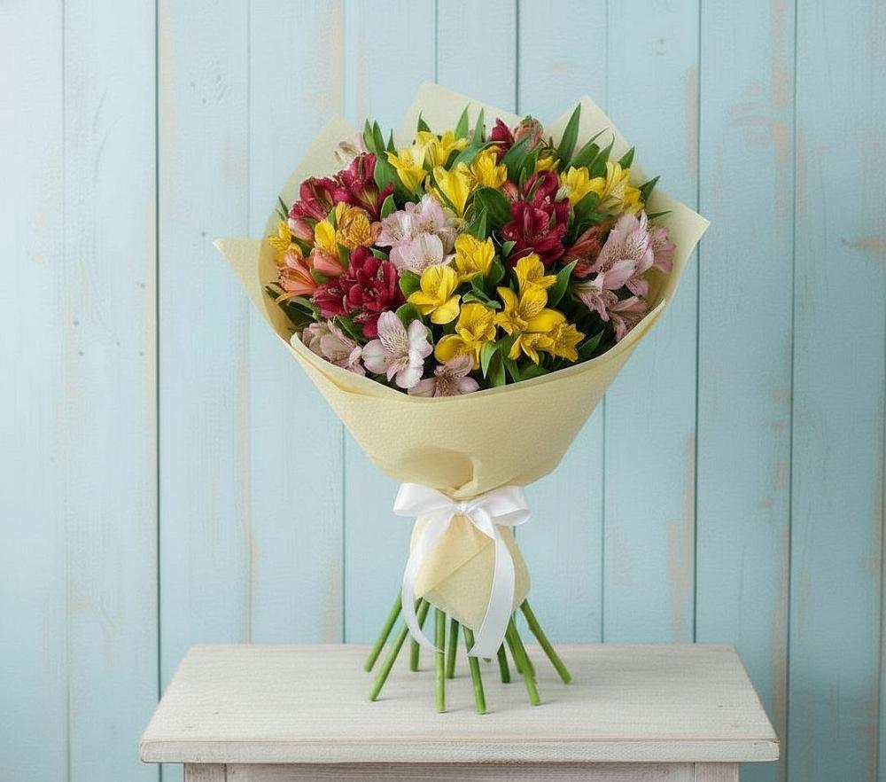 Букет цветов из: Альстромерии в Приморье