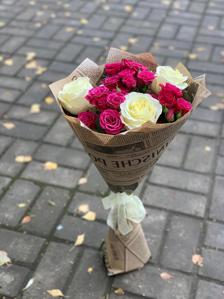 Букет цветов из: Розы в Приморье