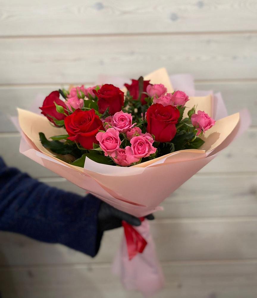 Букет цветов из: Розы в Приморье