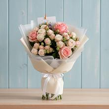 Букет цветов из:  Розы в Приморье