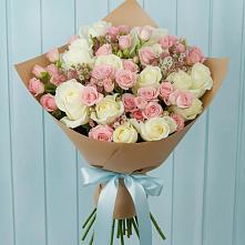 Букет цветов из:  Розы в Приморье